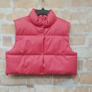 Simply Southern Coral Puffer Vest